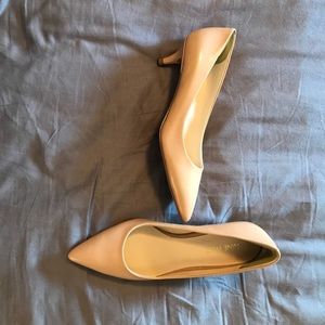 Nine West Kitten Heels In Nude